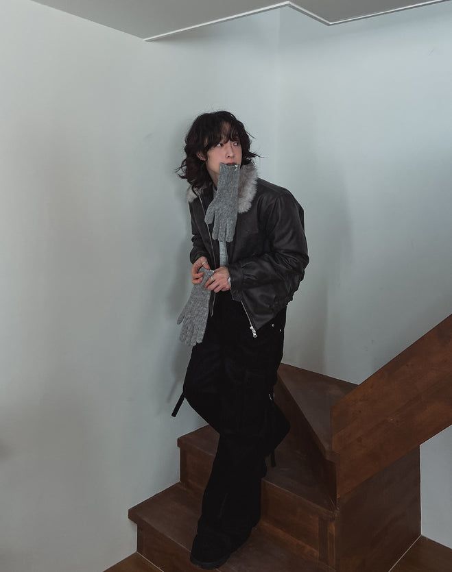 Tex double cargo strap corduroy pants