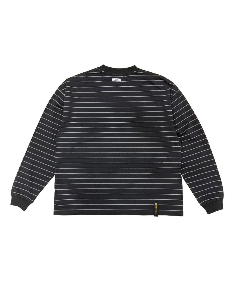 STRIPE LONG SLEEVES CHARCOAL