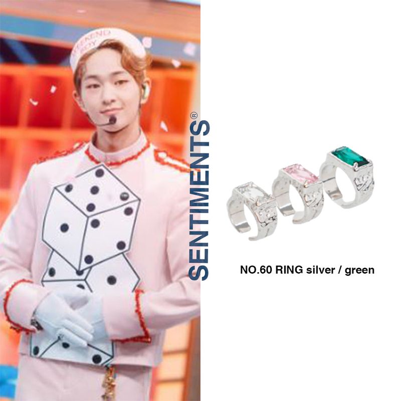 no.60 ring silver  exo kai JANG WONYOUNG | チャン・ウォニョン shinee onew  boa aiki pick
