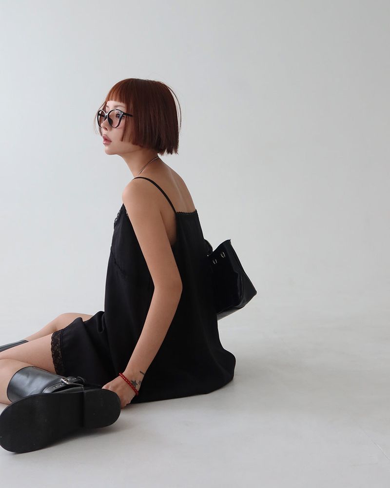 LABO Lace Bustier Long Blouse & Mini Dress