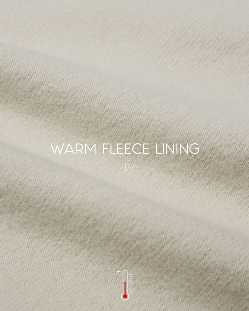 Fleece wide pants