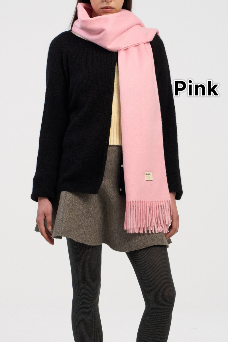 plain knit muffler scarf (12COLOR)