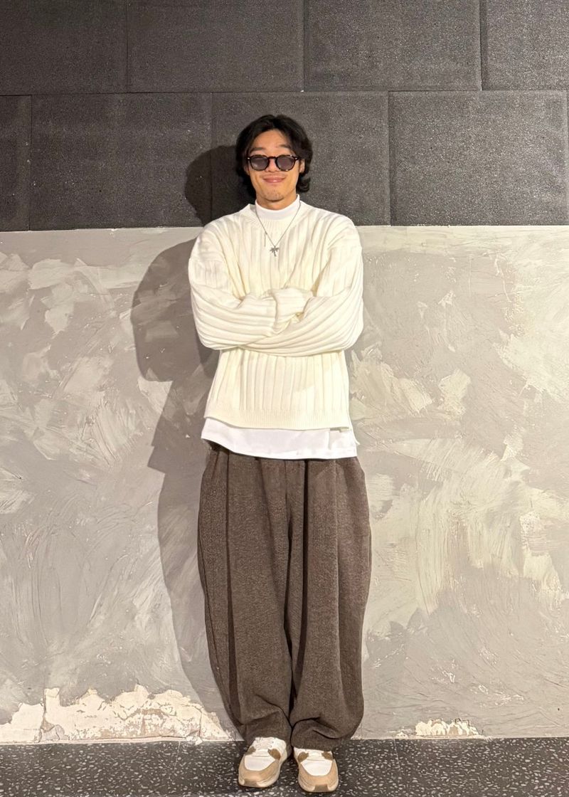 Balloon Fit Banded Slacks 2COLOR
