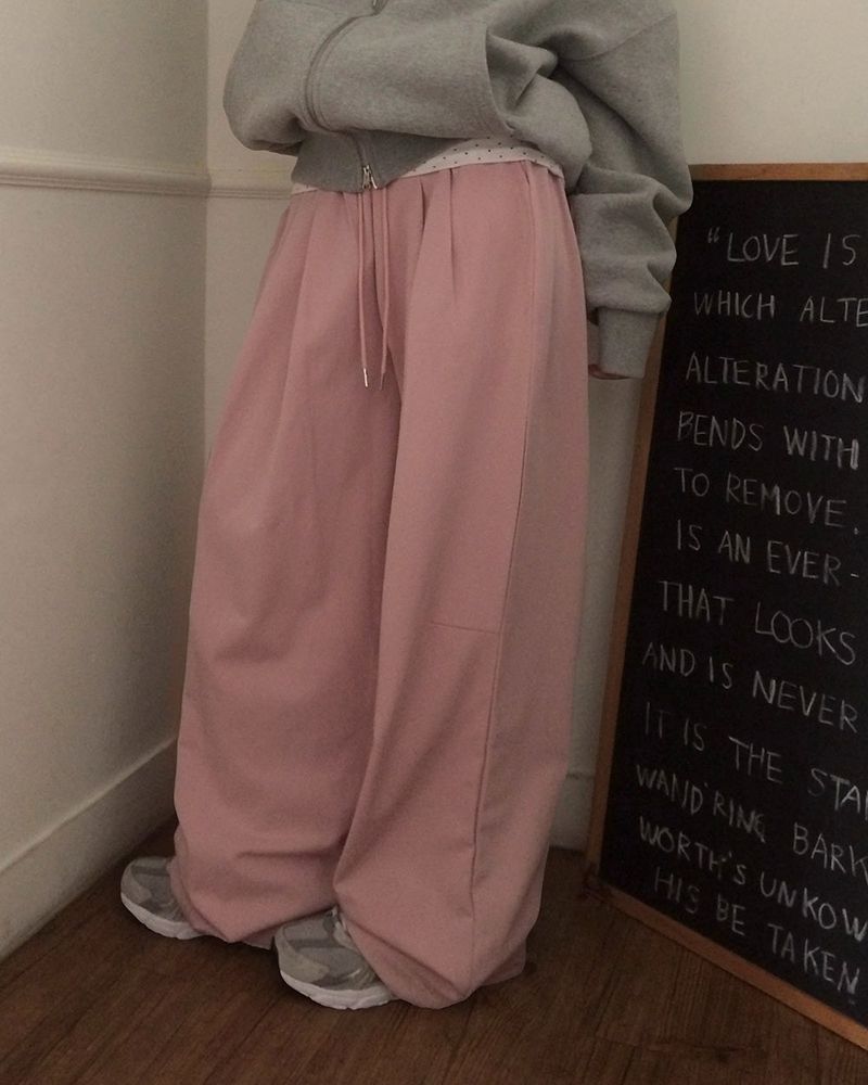 [ORIGINAL] ROSE Pintuck Cotton Pants