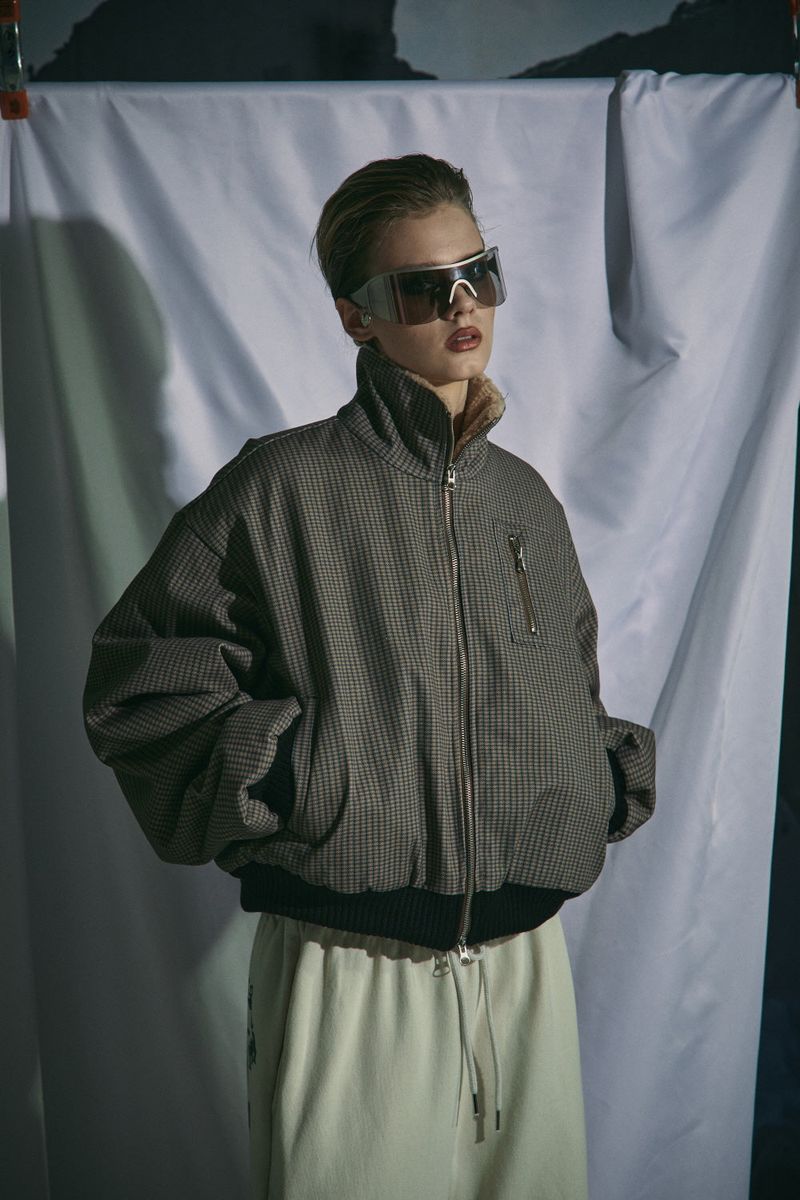 BOUCLE HERRINGBONE JACKET