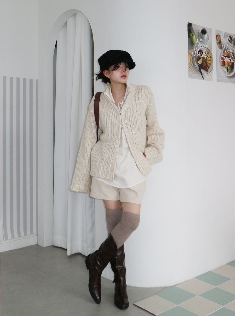 Boehm Boksarthy high neck two-way cardigan (outer)
