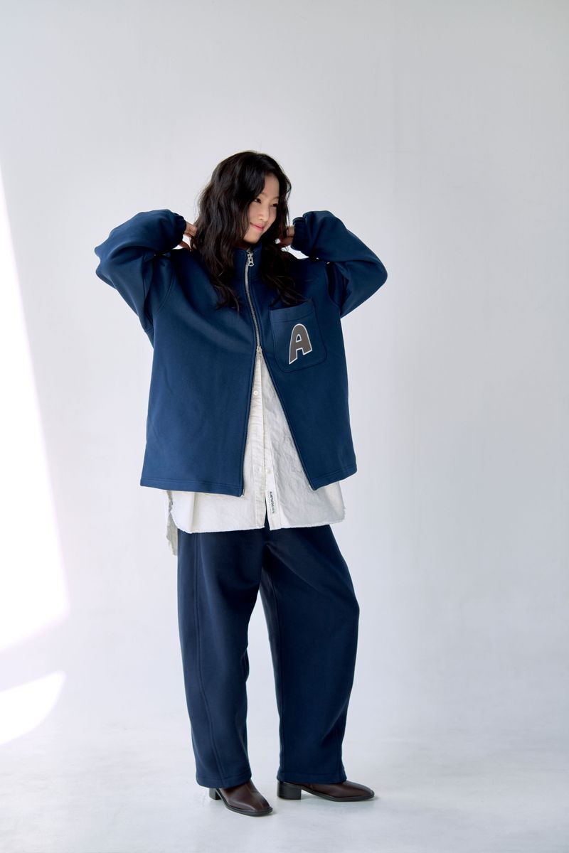 ALARM BALLON PANTS NAVY_UNISEX