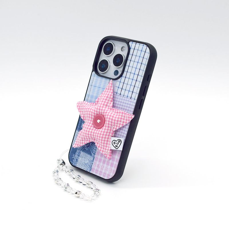 SUN CASE STAR PATCH PINK