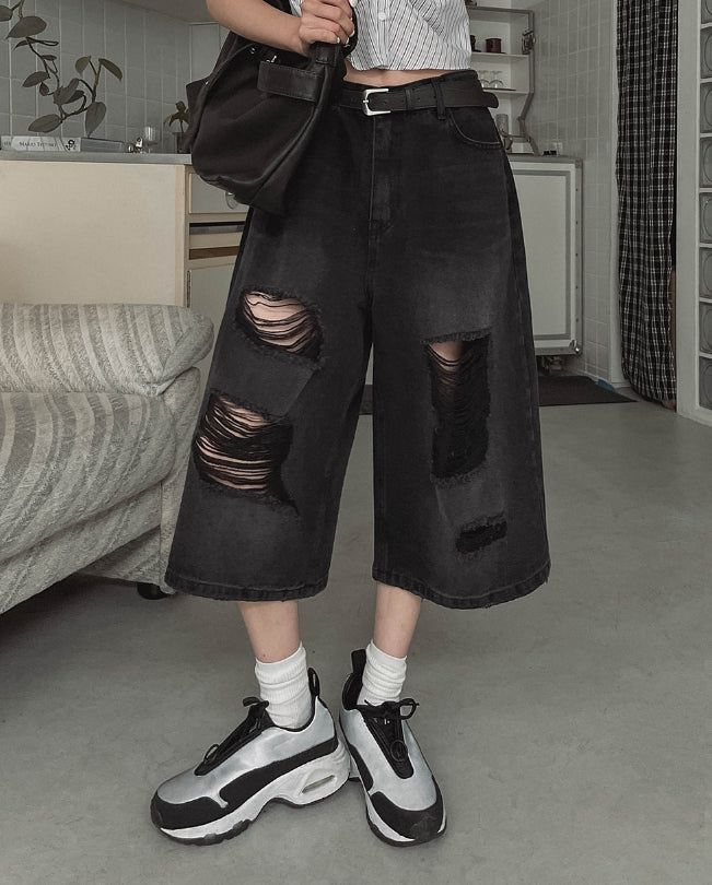 Rita Damage Maxi Bermuda Pants