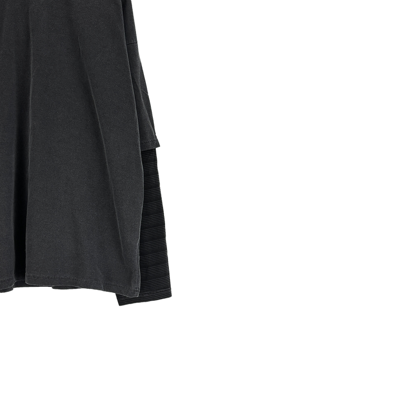 layered pigment stripe long sleeve