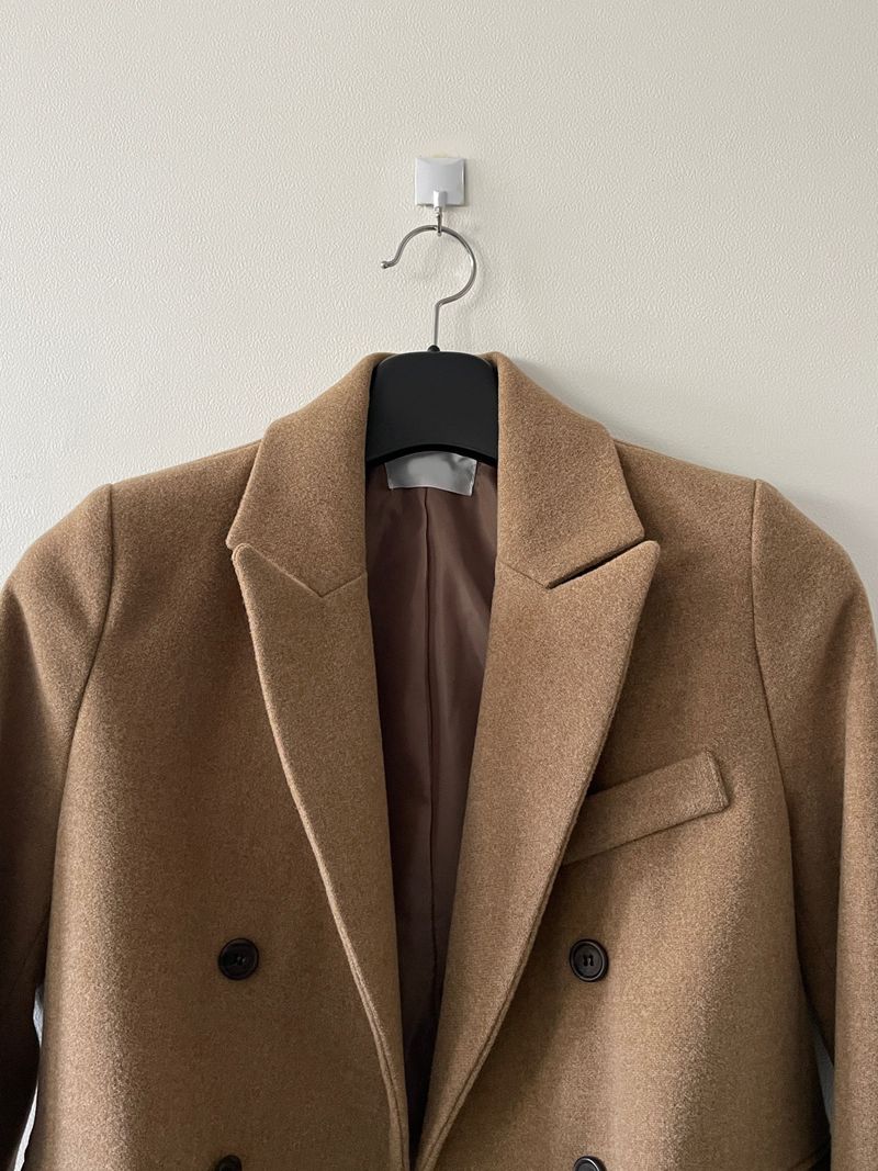 Muse wool collar short coat