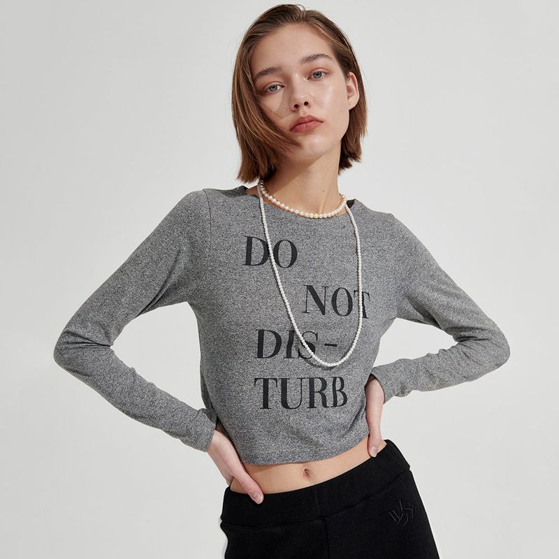 wonder visitor（ワンダービジター）の「DNDB Long sleeve T-shirt [Melange Black]（Tops）」