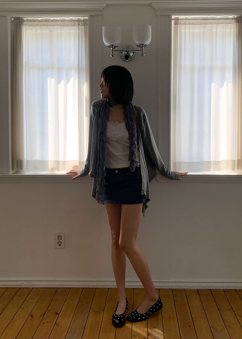 STUD MICRO SKIRT SHORTS
