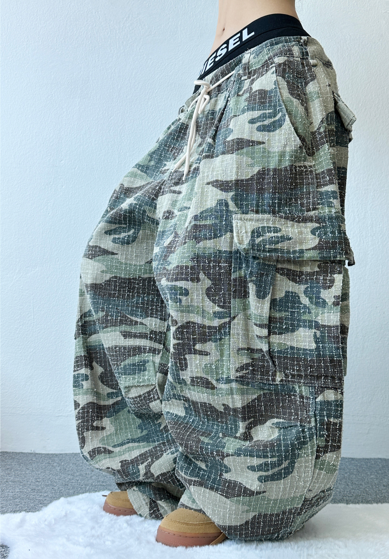 UNIQUE MILITARY CARGO COTTON PANTS💚🖤🤎