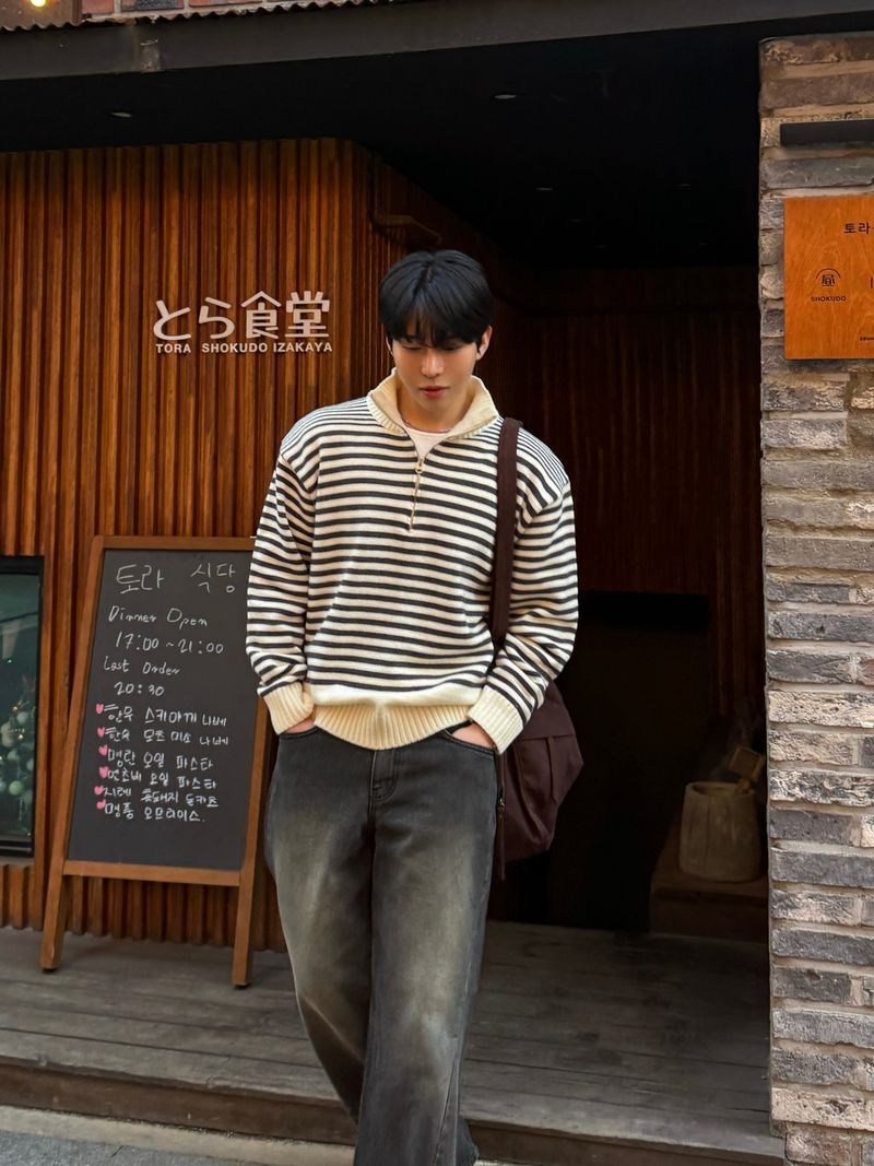 Haim half zip up knit