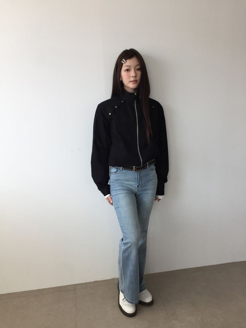 Luke Studded High-Neck Jacket (2color)
