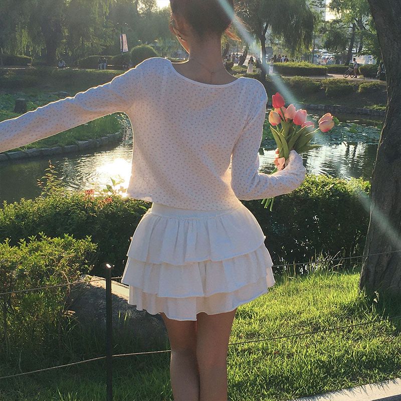 [MADE] Rose Punching Long Sleeve Cardigan