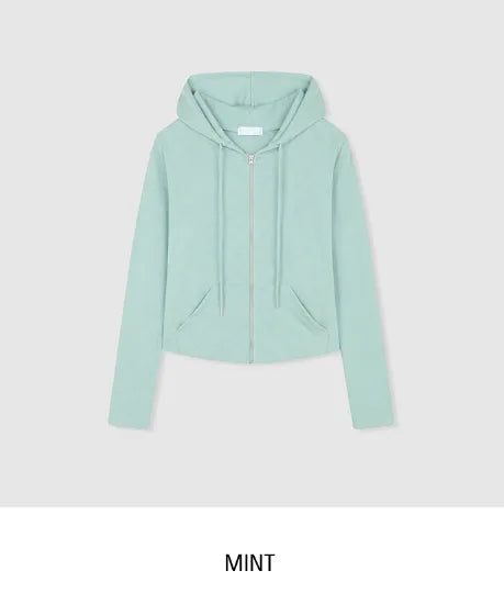 Randy Basic Slim Hood Zip-Up