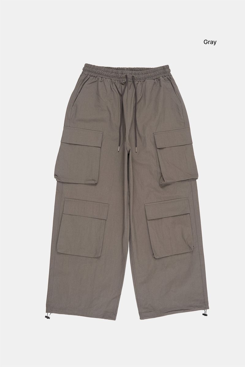 Pixel wide cargo banding pants