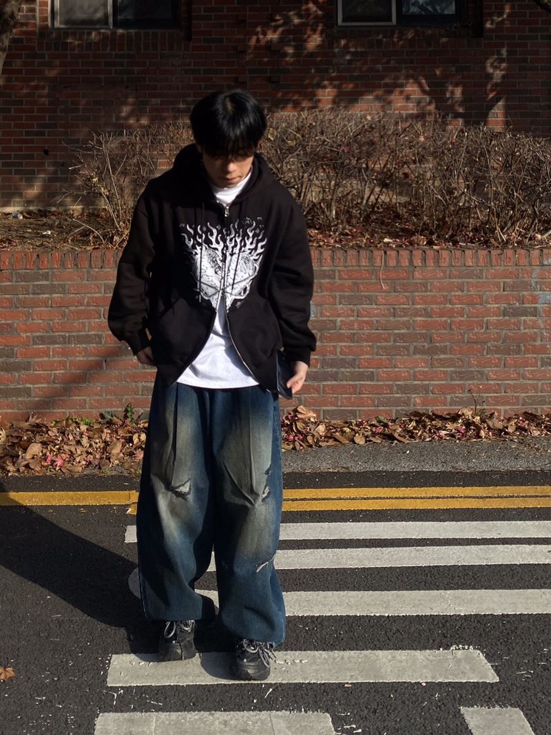 Lang Denim Balloon Wide Pants