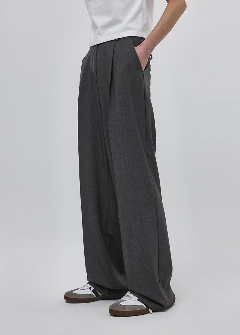 [MADE] Dominic Wide Tuck  Slacks