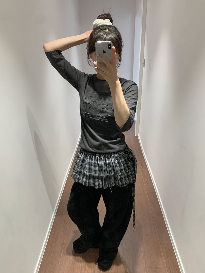 Bonnie Layered Wrap Skirt (2color)