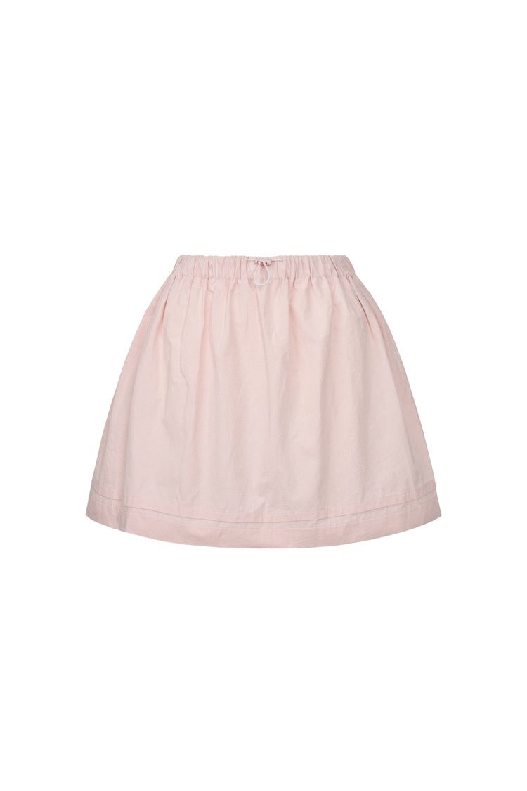 Pintuck shirring mini skirt (PINK)