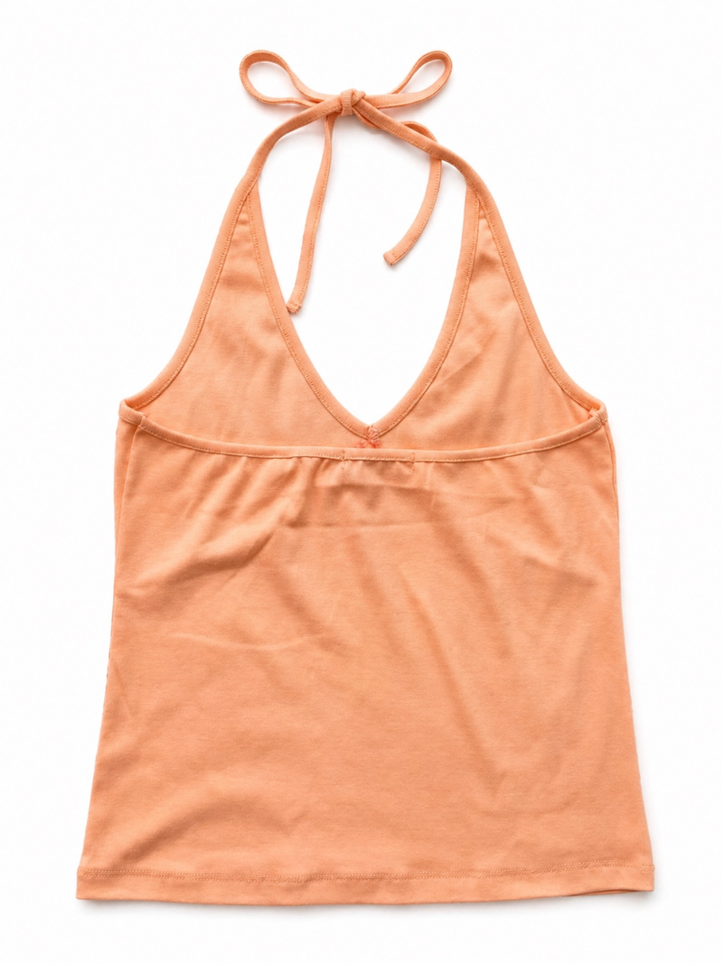 halter neck sleeveless top