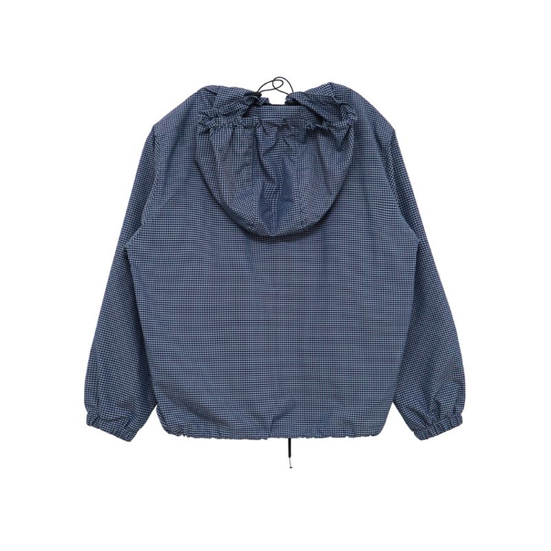 Check Hoodie WindBreaker (blue)