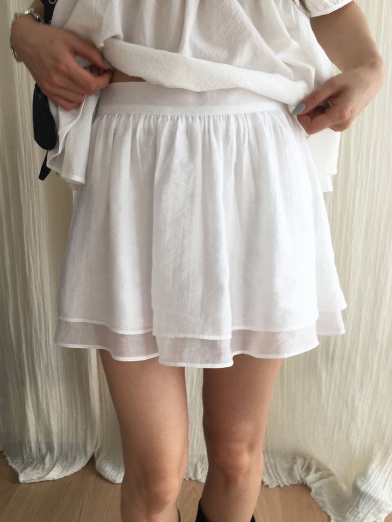 Asa flare mini skirt