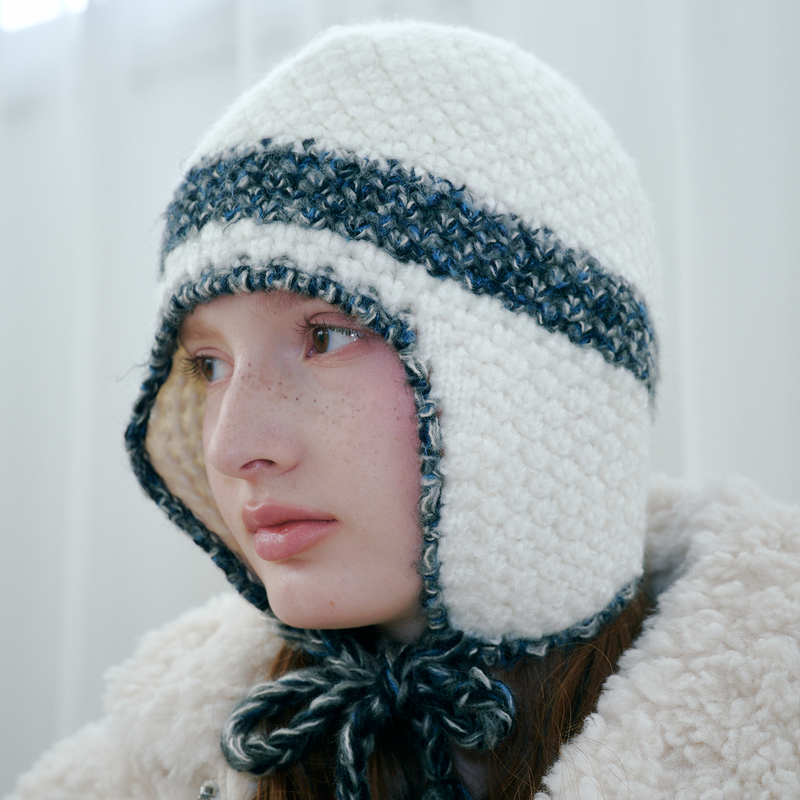 Blended Line Earflap Beanie
