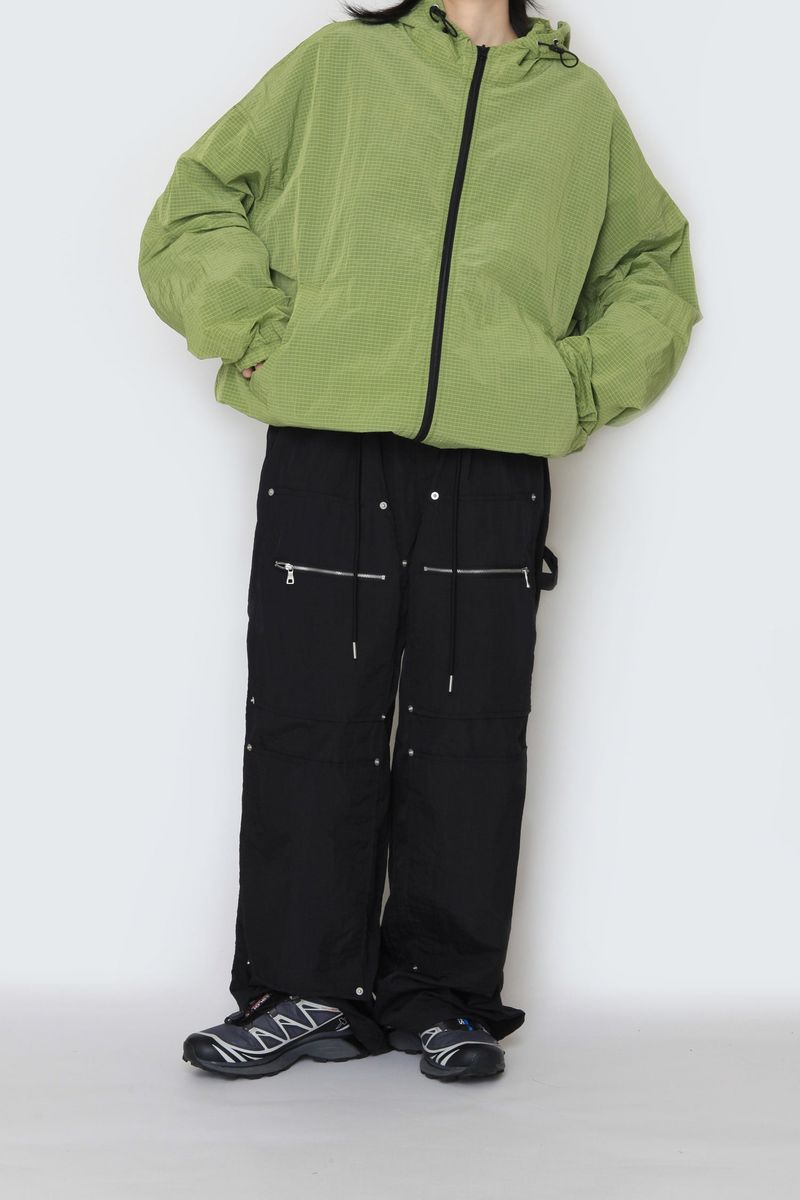 nylon ribat zipper pants