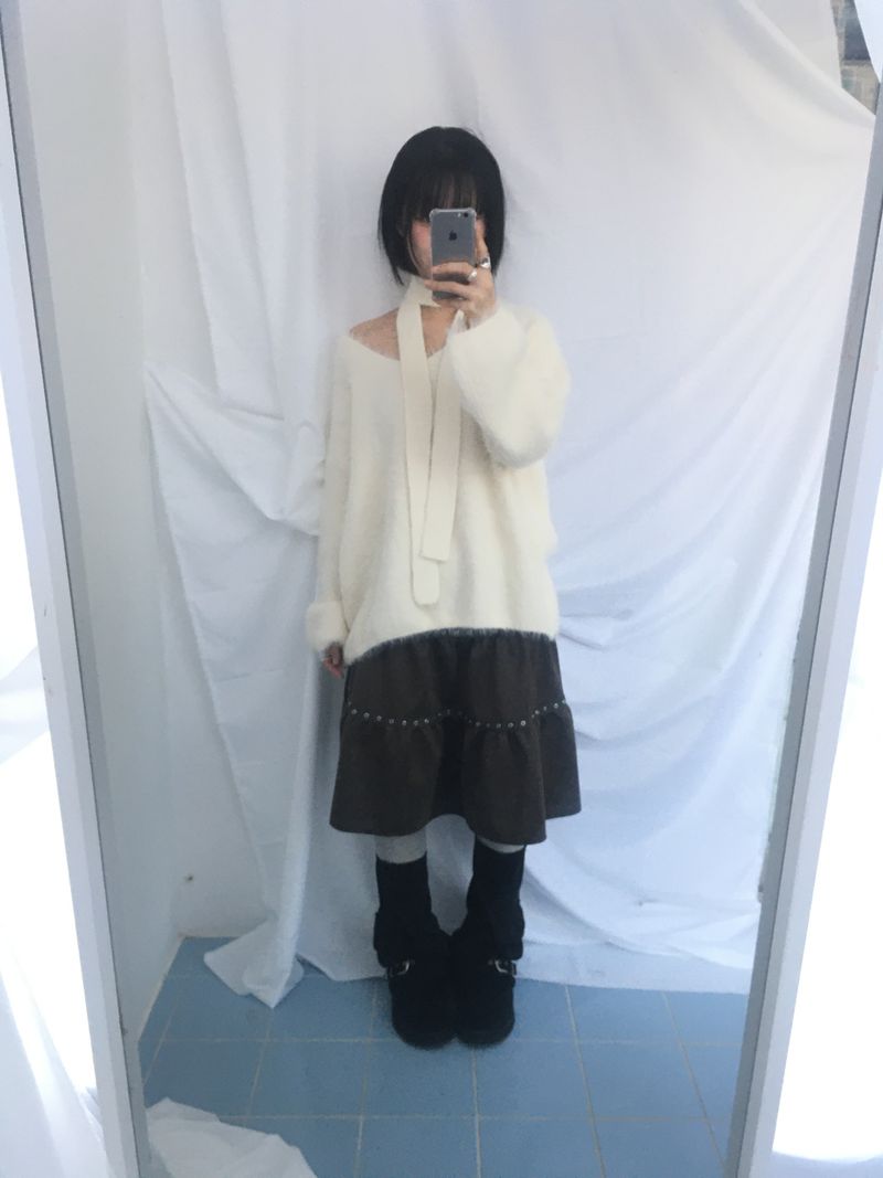 Love N Hairy muffler knitwear
