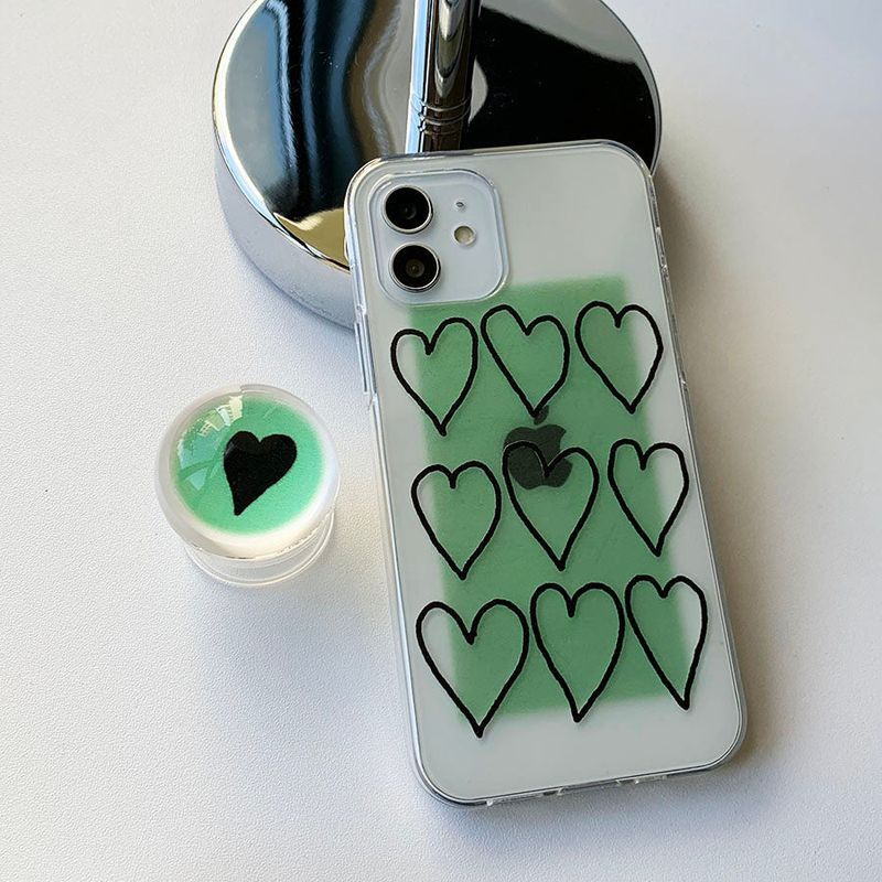 withsome（ウィズサム）の「Green - Heart Christmas Phone Case Bead Tok Set（Smartphone Accessories）」
