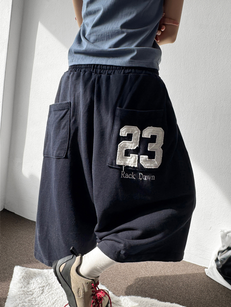 Lineup Number Patch Tattoo Balloon Bermuda 3Color