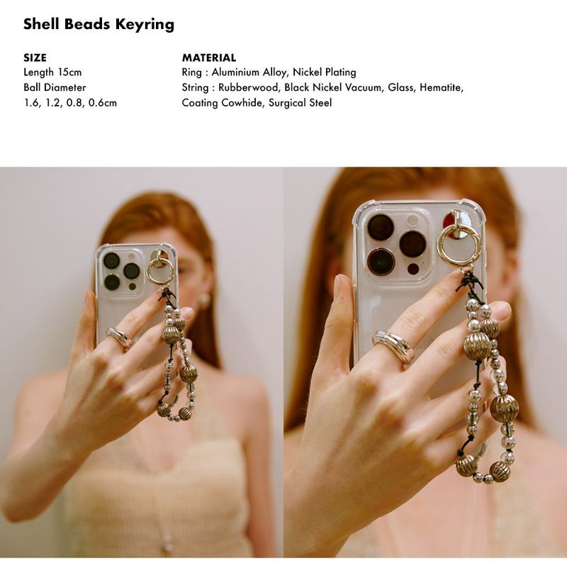 Shell Beads Keyring