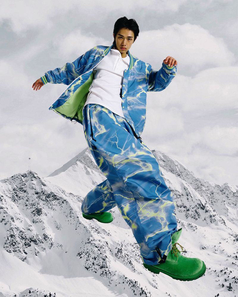 BSRABBIT(ビエスラビット)の「YELLOW THUNDER VARSITY JACKET(Jackets/Outerwear)」