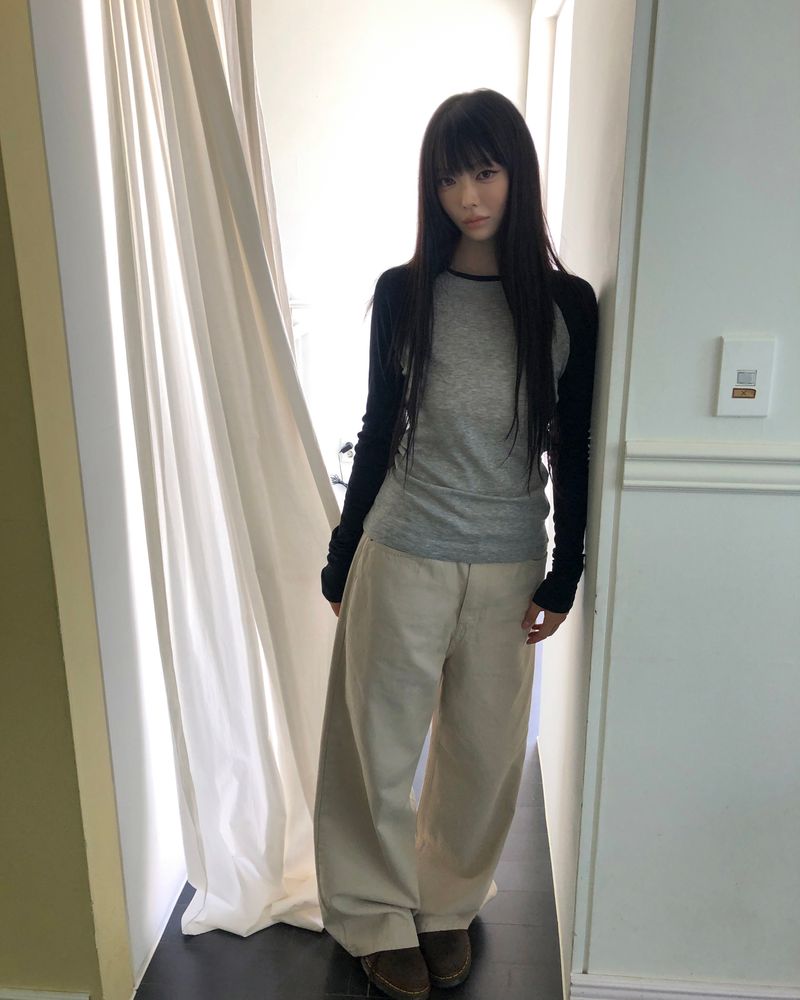 トレ ダイド ワイドレッグ パンツ