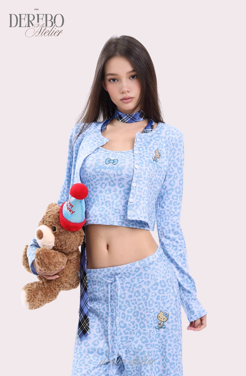Mob Leopard Three-Piece Trading Set-up (SLEEVELESS TOP)