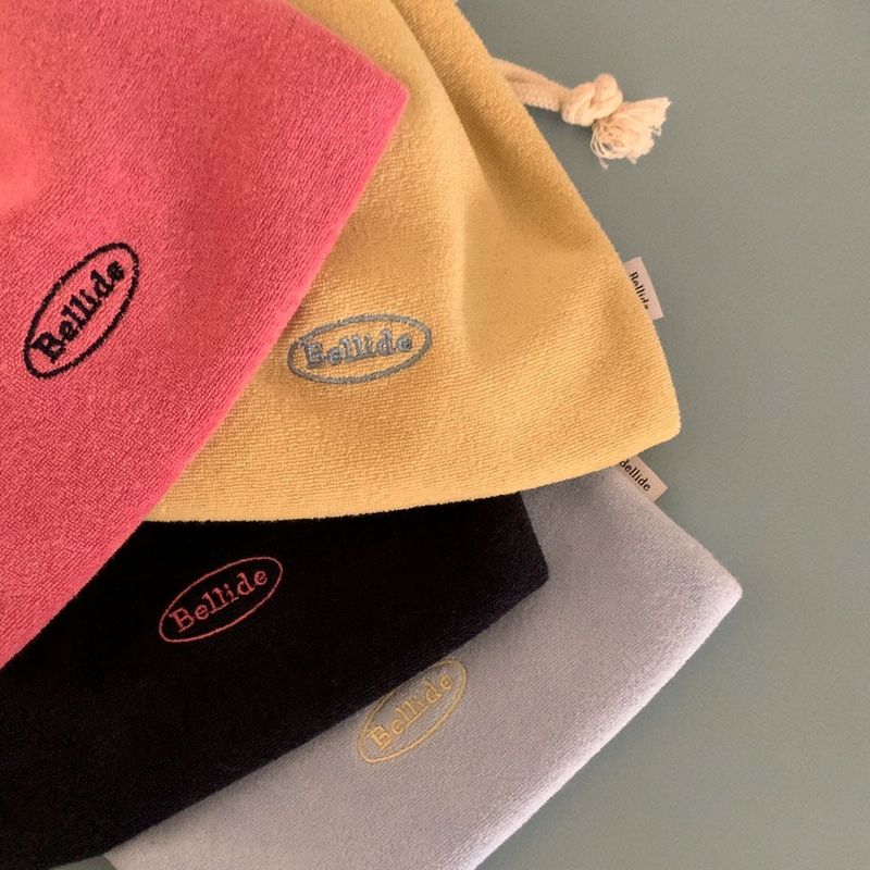 [Bellide made] Chewing String Pocket Terry Backpack & Pouch