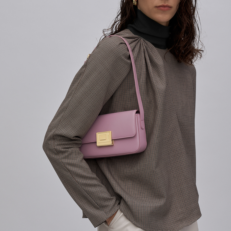 Book Lock Baguette Bag-S