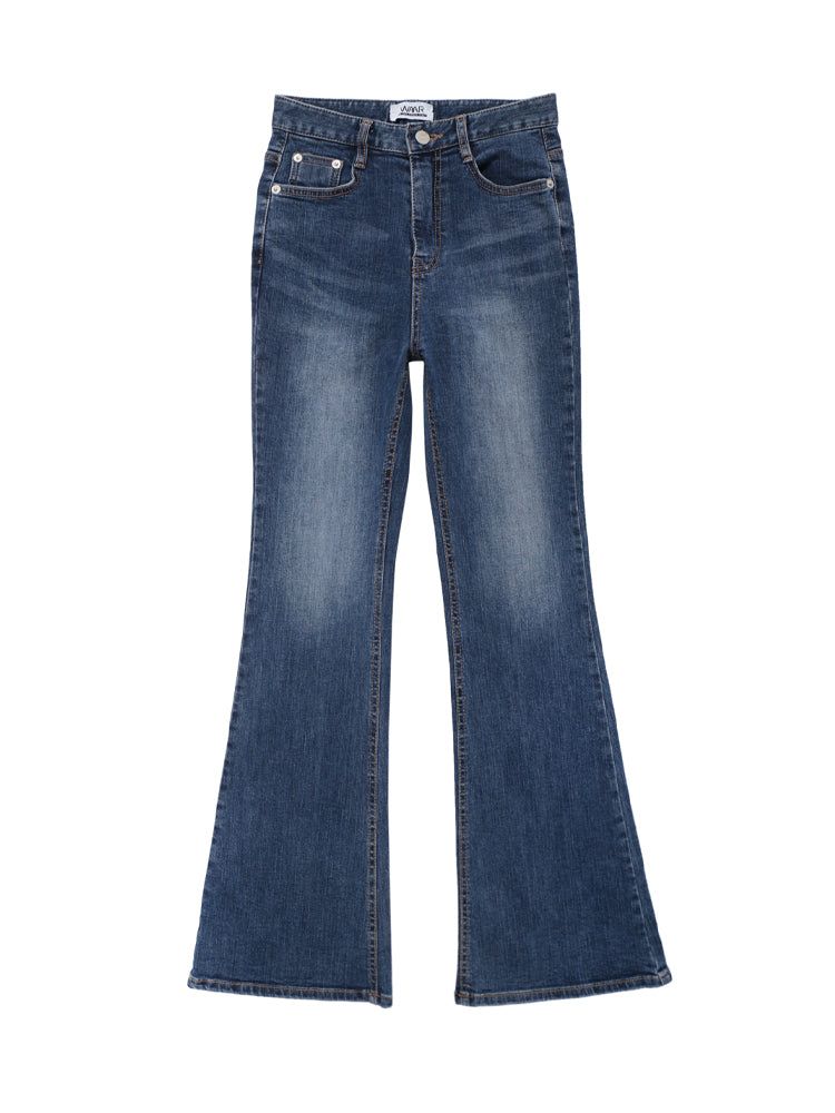 W105 BOOTS CUT DENIM PANTS_DEEP BLUE