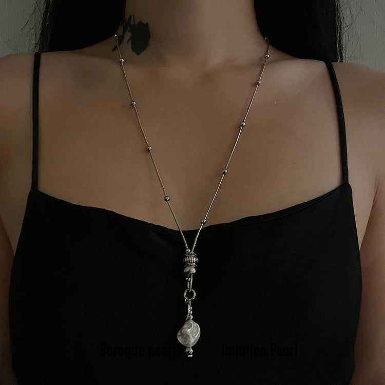 Pearl Drop Necklace(wear by Itzy Yeji)