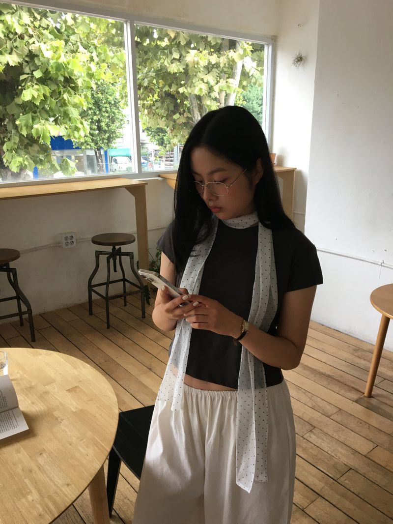 This dot scarf (3color)