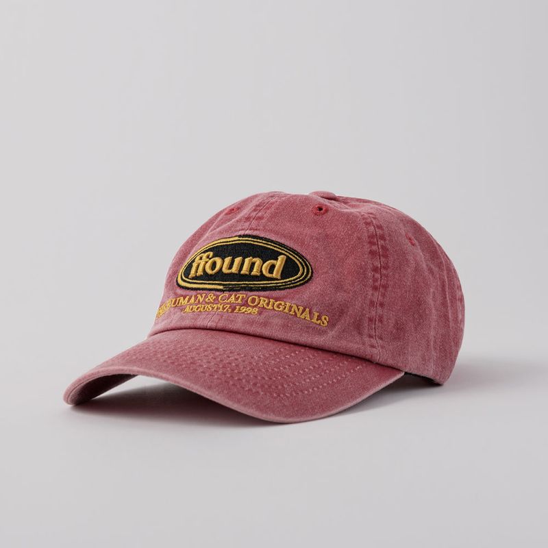 Human & Cat（ヒューマン＆キャット）の「FFOUND SUNFADED WASHED VINTAGE BALL CAP / DYED RED（Hats）」