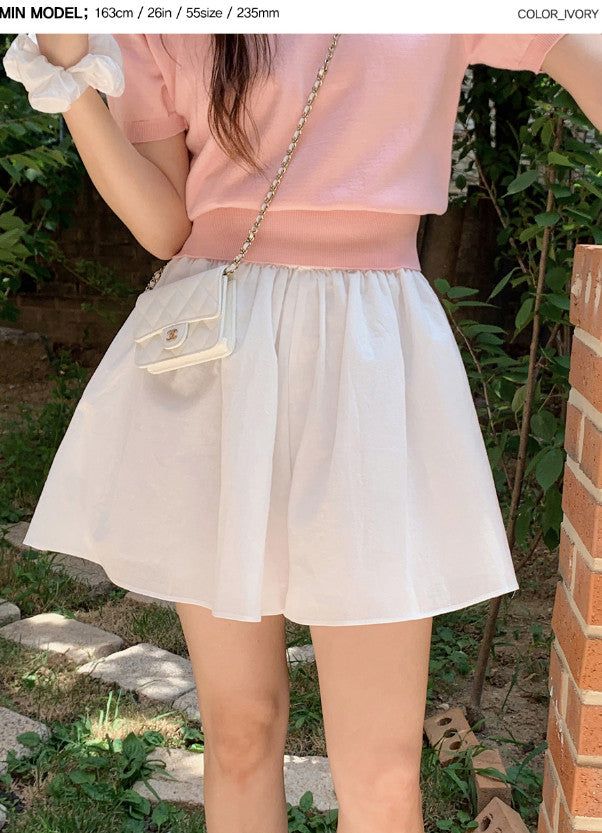 ML Summer Flare Mini Skirt Pants (2color)