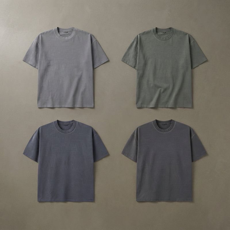 Mist Grey Washed Tee