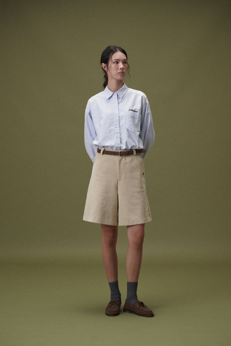 Suede belt (Brown)
