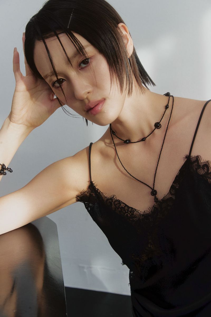 Onyx drop necklace (2 size)