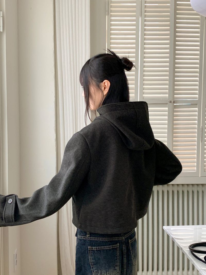 [MADE] Arco Wool Herringbone Tteokbokki Short Duffel Coat